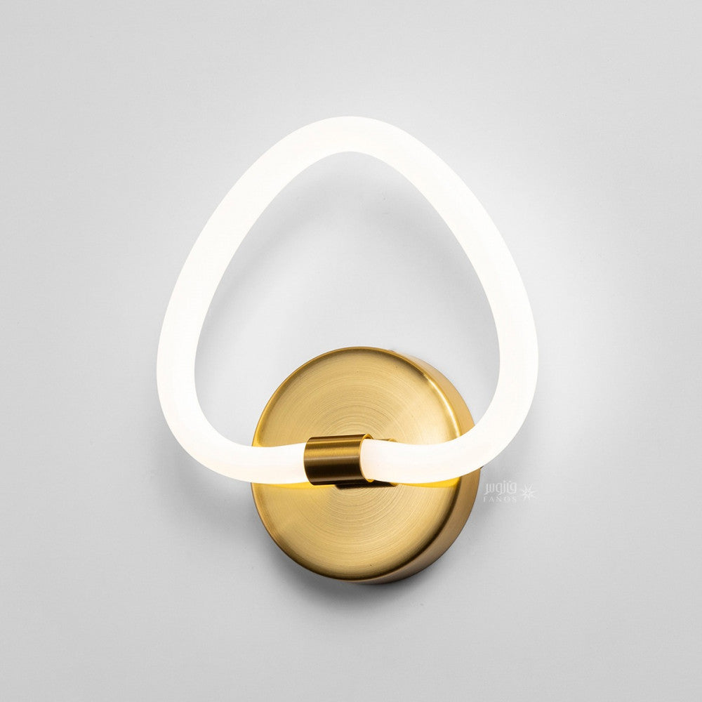 AFN Modern, elegant, golden triangle-shaped applique, sophisticated appliances with modern, poetic lighting