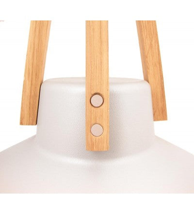 Nordic Style Modern Pendant Light Fixture White Hanging Wooden Lamps Dome Minimalist Style Ceiling Chandelier for Living Room Kitchen Island Bedroom,Dining Room,Restaurant
