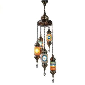 Modern Design Turkish Cylinder Lantern Chandelier Restaurant Pendant Lamp for Booth Turkish Cafe Hotel Room Hanging Lights