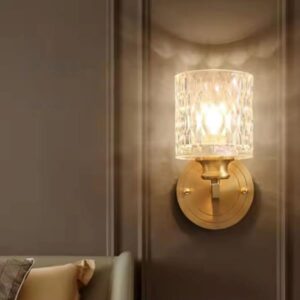 Modern Designer Crystal Wall Sconce Luxury Wall-Mounted Wall Lamp for Hotel Villa Hall and Dining Room Interior