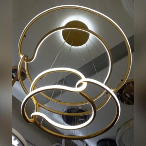 New Modern Twisted LED Pendant Light Lavishing Style Globes Chandelier for Bedroom Dine-in Room and Multipurpose use