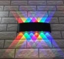 Multicolor LED outdoor wall light
