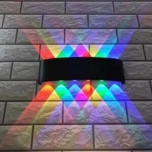 Multicolor LED outdoor wall light