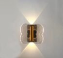 Caterpillar butterfly wall lamp
